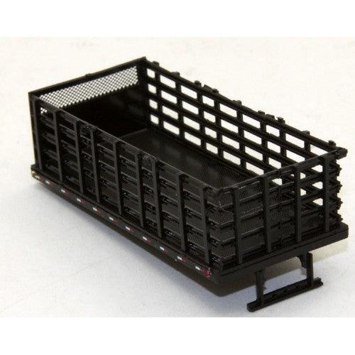 Lonestar Models 7021 HO Molded Black Stake Bed Body