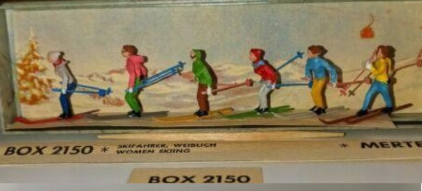 Merten 2150 HO Women Skiers Figures (Set of 6)