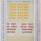 Microscale 87-668 HO Utah Railway Rebuilt SD40 Diesels Loco Decal Sheet