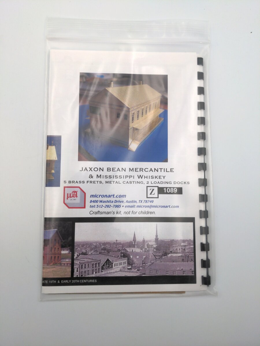 Micron Art 1089 Z Jaxon Bean Mercantile & Mississippi Whiskey Brass Building Kit