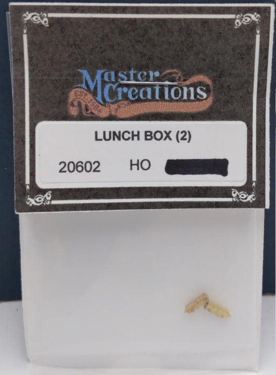 Master Creations 20602 HO Scale B.T.S. Lunch Boxes Brass (Pack of 2)