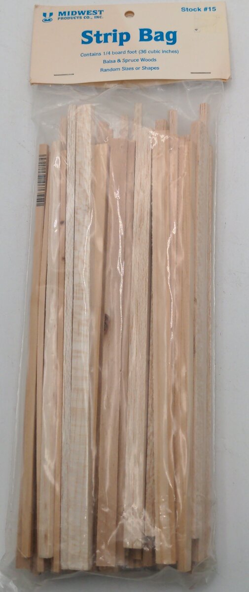 Midwest Products 15 Strip Bag Balsa & Spruce