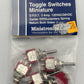 Miniatronics 36-270-05 DPDT 5 Amp 120V MOM Miniature Toggle Switch (Pack of 5)