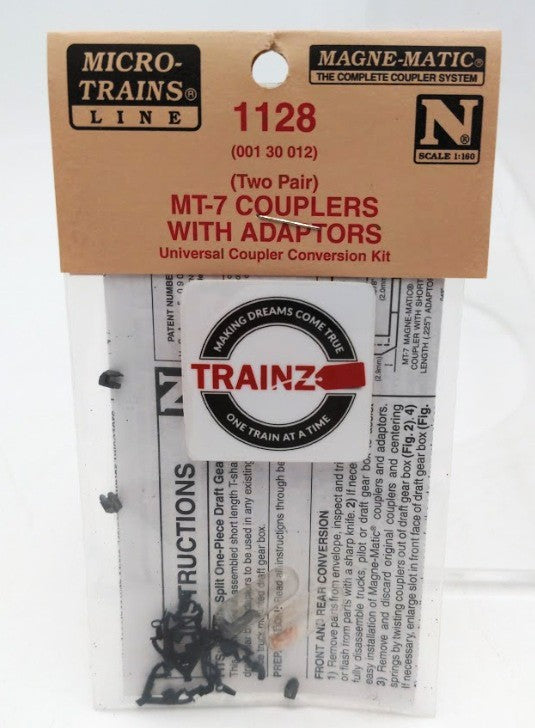 Micro-Trains 00130012 N Scale MT-7 Short T Shank Coupler W/Adaptors