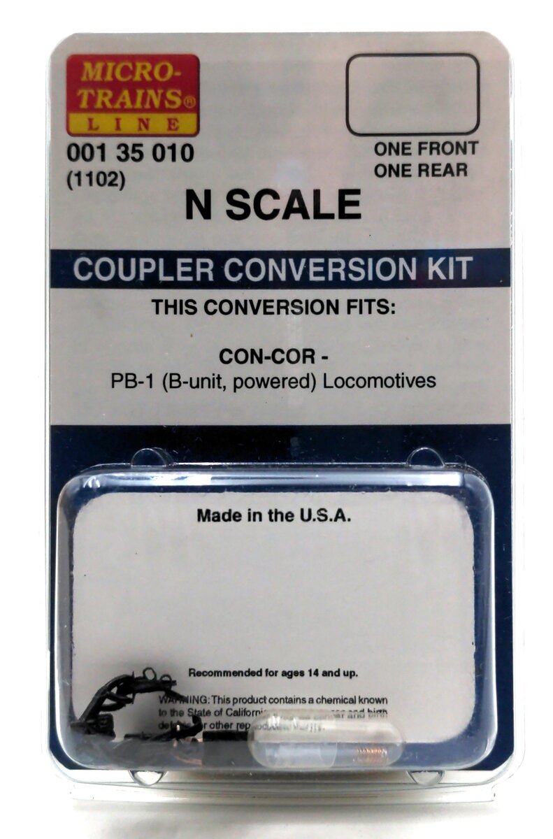 Micro-Trains 1102 N Con-Cor: PB-1 Locomotive Coupler Conversion Kit