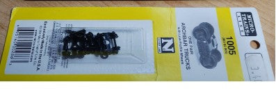 Micro-Trains 00302005 N Arch Bar Trucks without Couplers with Low Profile Wheels