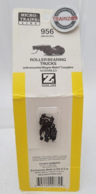 Micro-Trains 00402031 Z Scale Roller-Bearing Trucks w/Magne-Matic Couplers