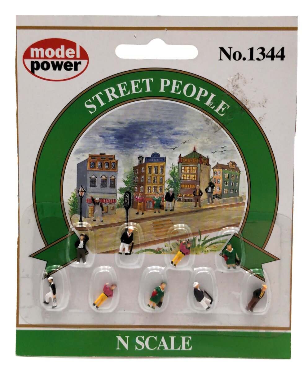 Model Power 1344 N Scale Pedestrian Figures (Set of 9)