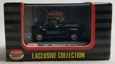 Model Power 19230 HO Minis Black 1956 Ford F-100 Pick-Up Truck