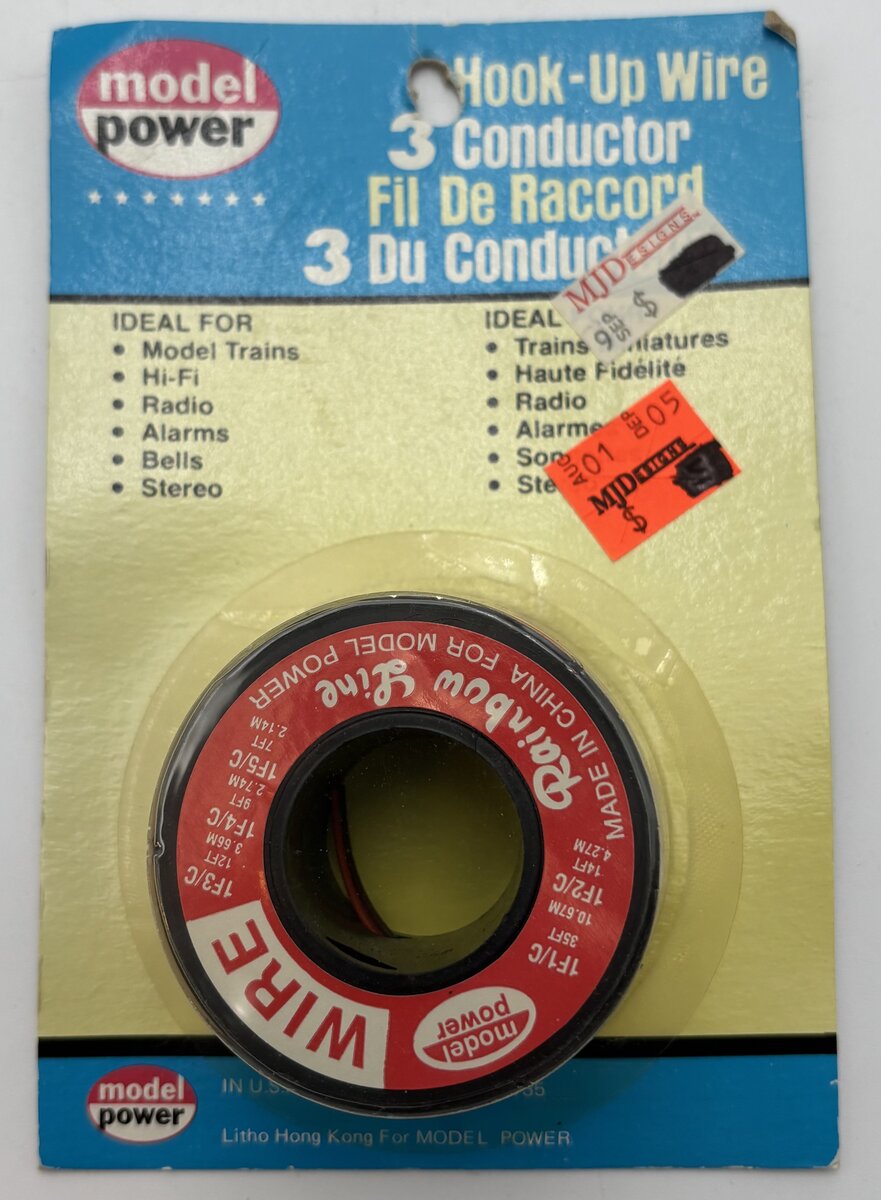 Model Power 2303 28 Gauge 3-Conductor Hook-Up Wire 20' Spool