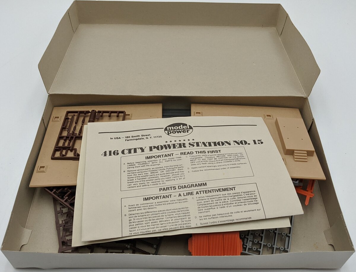 Model Power 416 HO Scale City Power Station No. 15 Building Kit