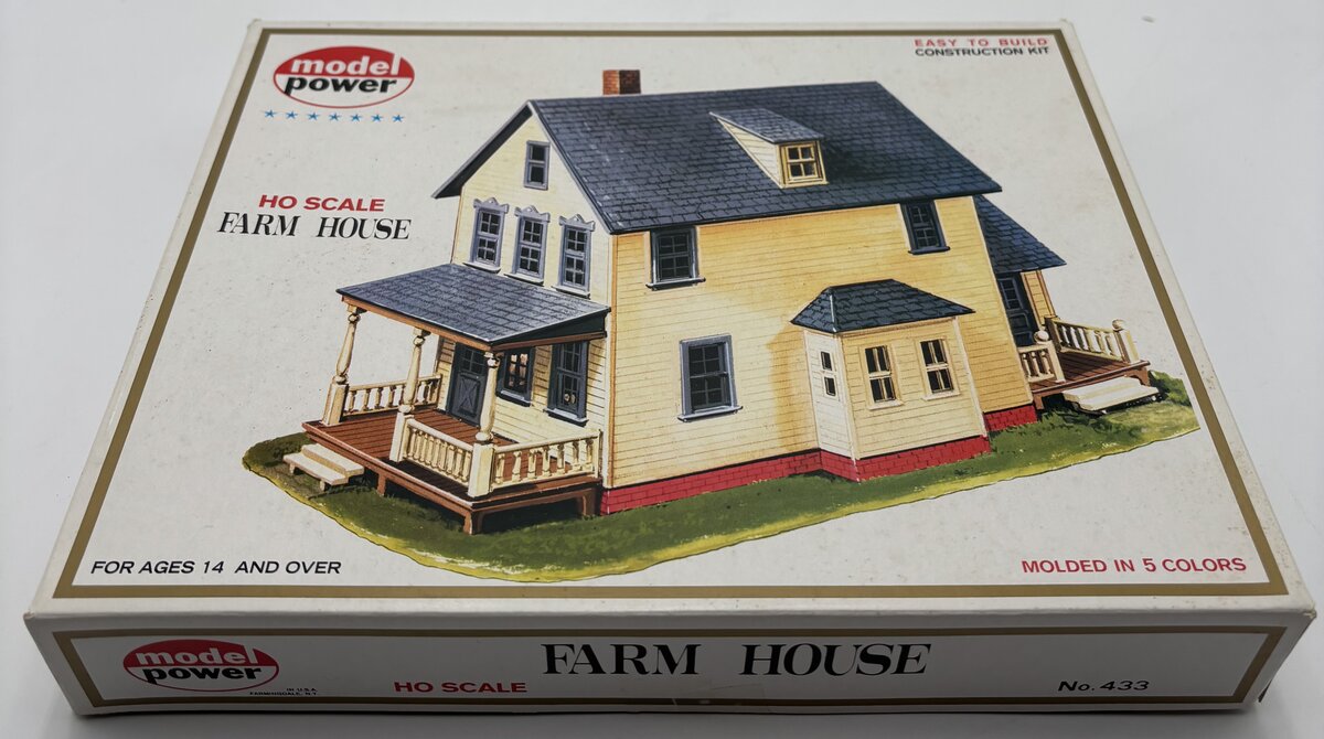 Model Power 433 HO Scale Farm House Building Kit