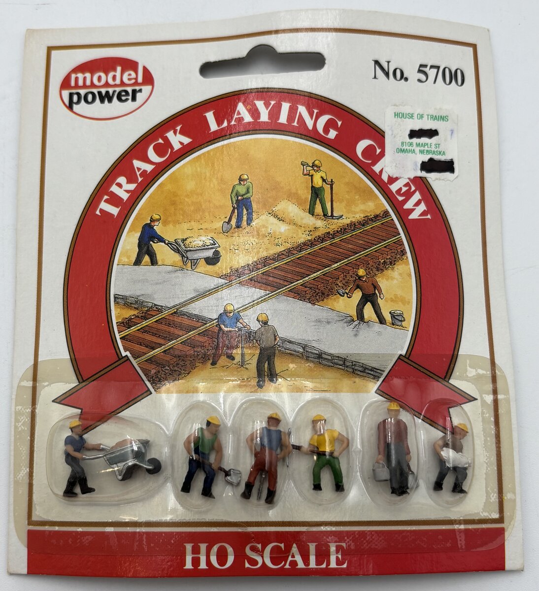 Model Power 5700 HO Track Laying Crew Figures (Set of 6)