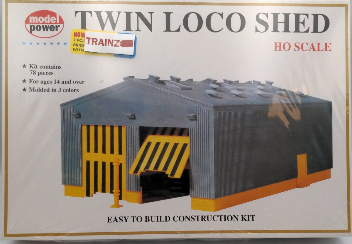 Model Power 611 HO Scale Dual Loco Shed Building Kit