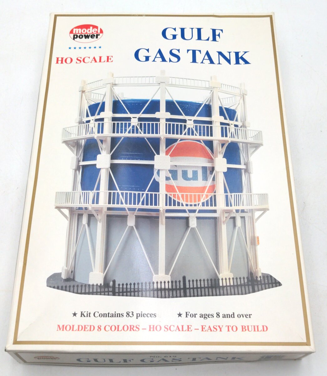 Model Power 619 HO Scale Built-up Gulf Gas Tank Building Kit