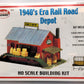Model Power 625 HO Scale 1940's Era Rail Road Depot Kit