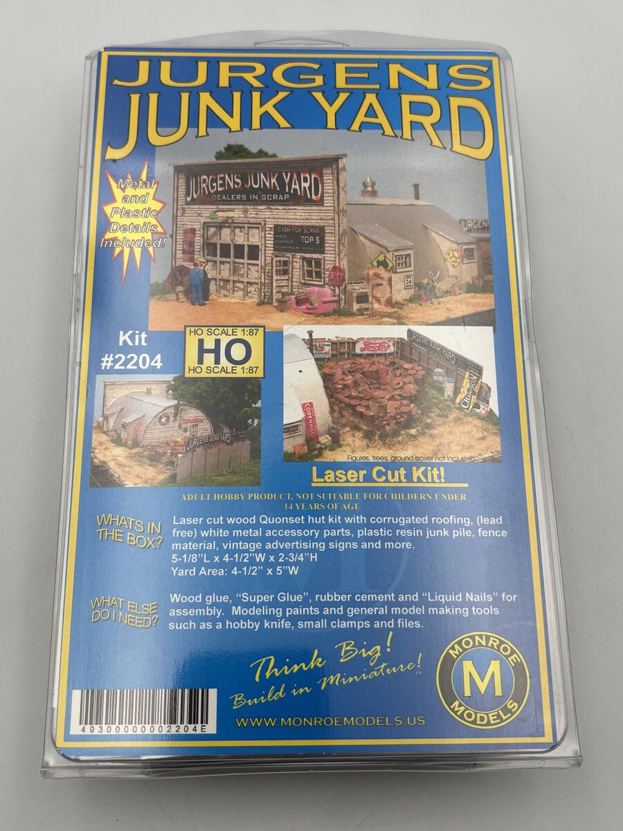 Monroe Models 2204 HO Jurgen's Junk Yard Kit