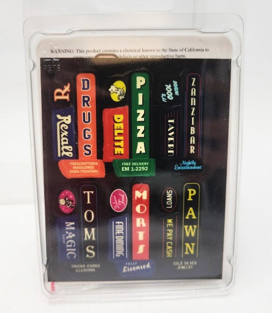 Miller Engineering 67811 Animated Sign Kit Downtown Series #2 Left Large