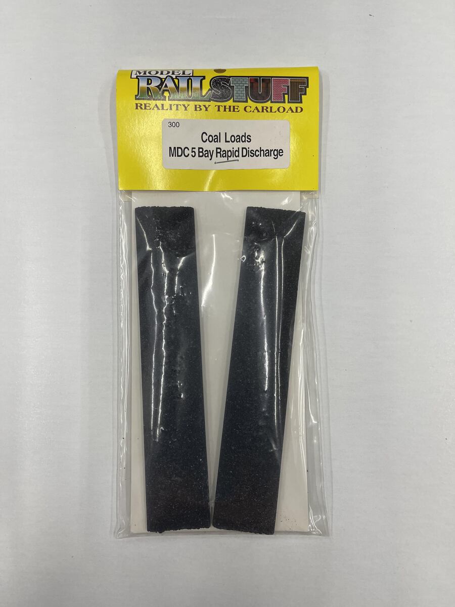 Model Railstuff 300 HO Coal Loads MDC 5-Bay Rapid Hopper (Pack of 2)