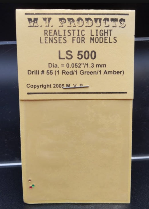 M V Products 500 HO Scale Lens Dia.= 0.052