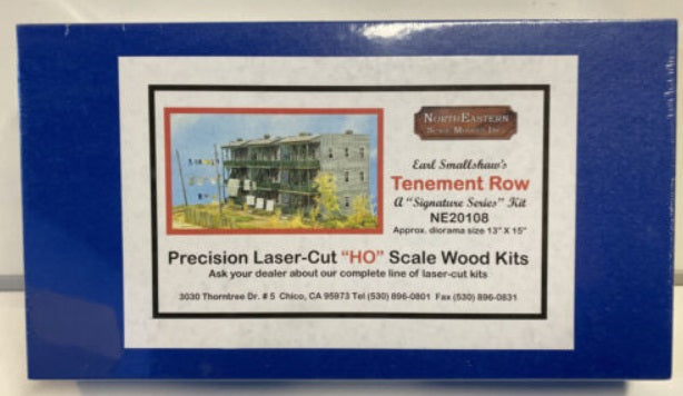 Northeastern Scale Models 20108 HO Tenement Row Laser Cut Building Kit