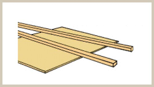 Northeastern Scale Lumber 338 1" x 3" x 24" Basswood Stripwood