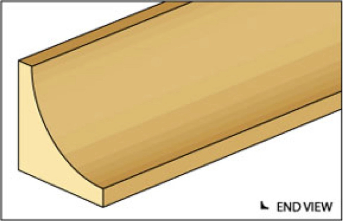 Northeastern Scale Lumber 93 I 3/32" x 24" Cove Moulding