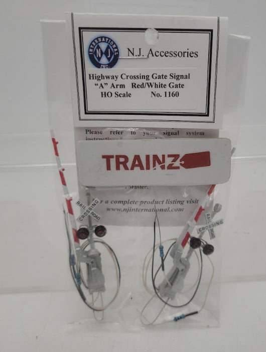 NJ International 1160 HO Scale Highway Crossing Gate Signal w/ Red & White Arm