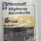 Pikestuff 541-0013 HO Scale Highway Guard Rails (Pack of 6)
