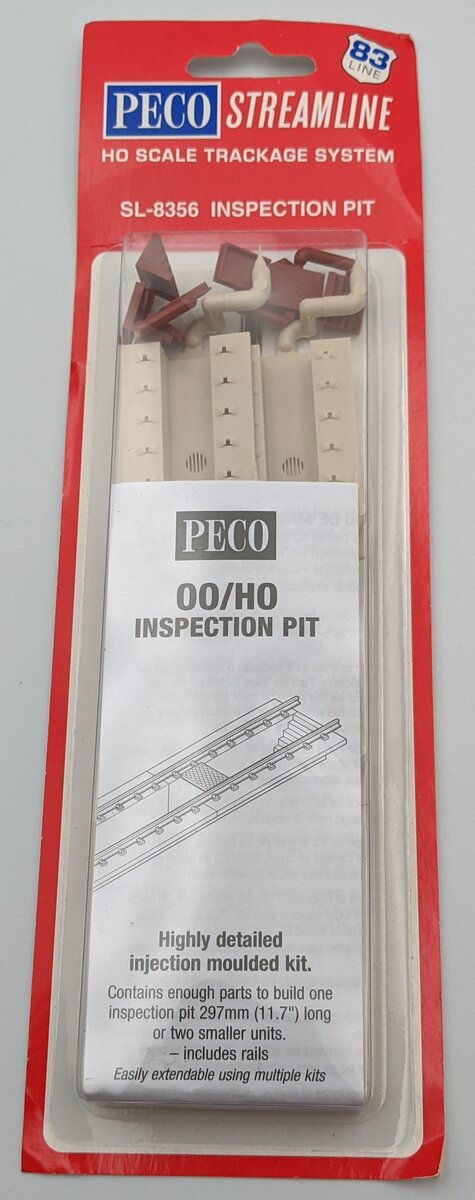 Peco SL-8356 HO/OO Scale Streamline Inspection Pit Code 83 Trackage System