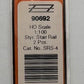 Plastruct 90692 N 3/4" x 6" x 27/64" Styrene Stair Rail (Pack of 2)