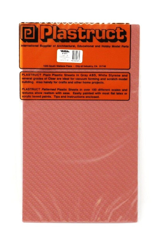 Plastruct 91671 O / 1:48 Scale 12" x 7" Interlocking Paving Sheet (Pack of 2)