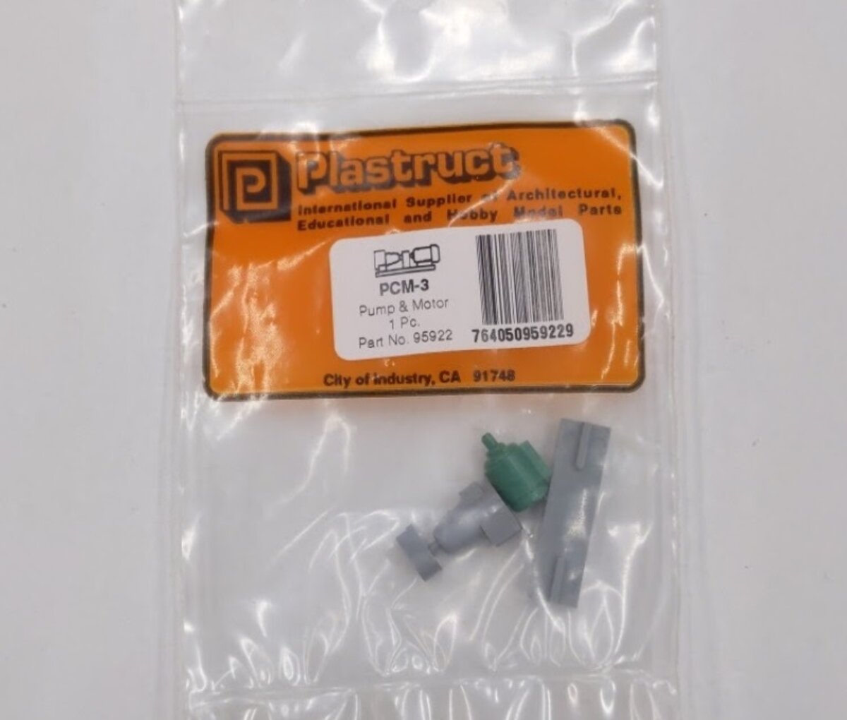 Plastruct 95922 PCM-3 1/4" x 1-1/16" x 1/2" Pump & Motor Set