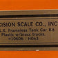 Precision Scale Company 10606 HOn3 UTLX Frameless Tank Car Kit