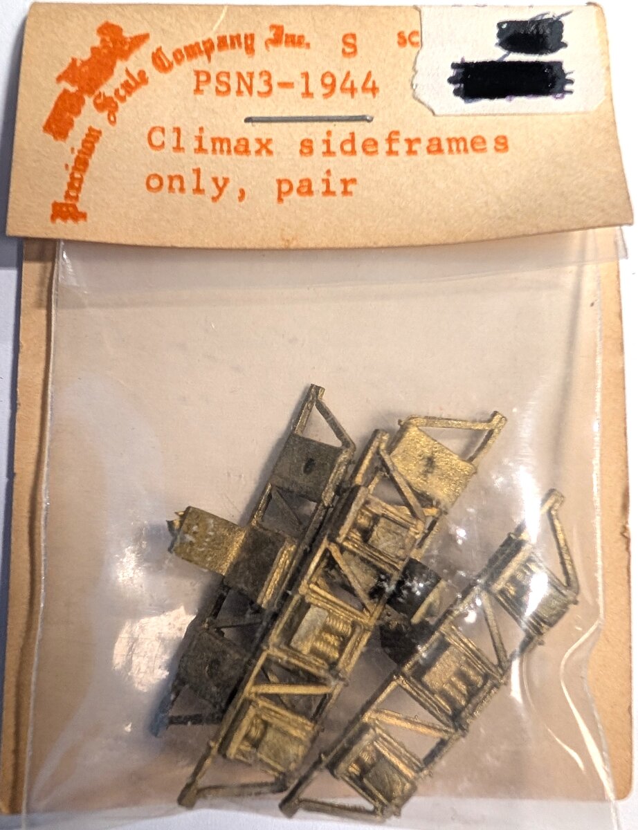 Precision Scale Company 1944 S Climax Sideframe (Pack of 2)