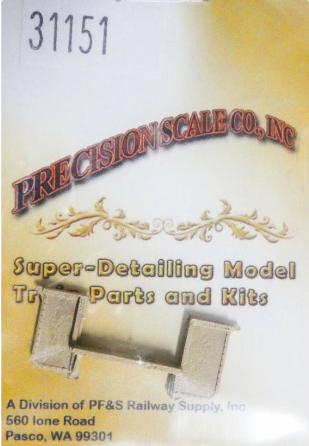 Precision Scale Company 31151 HO Scale Cab Support Wabash Brass Casting