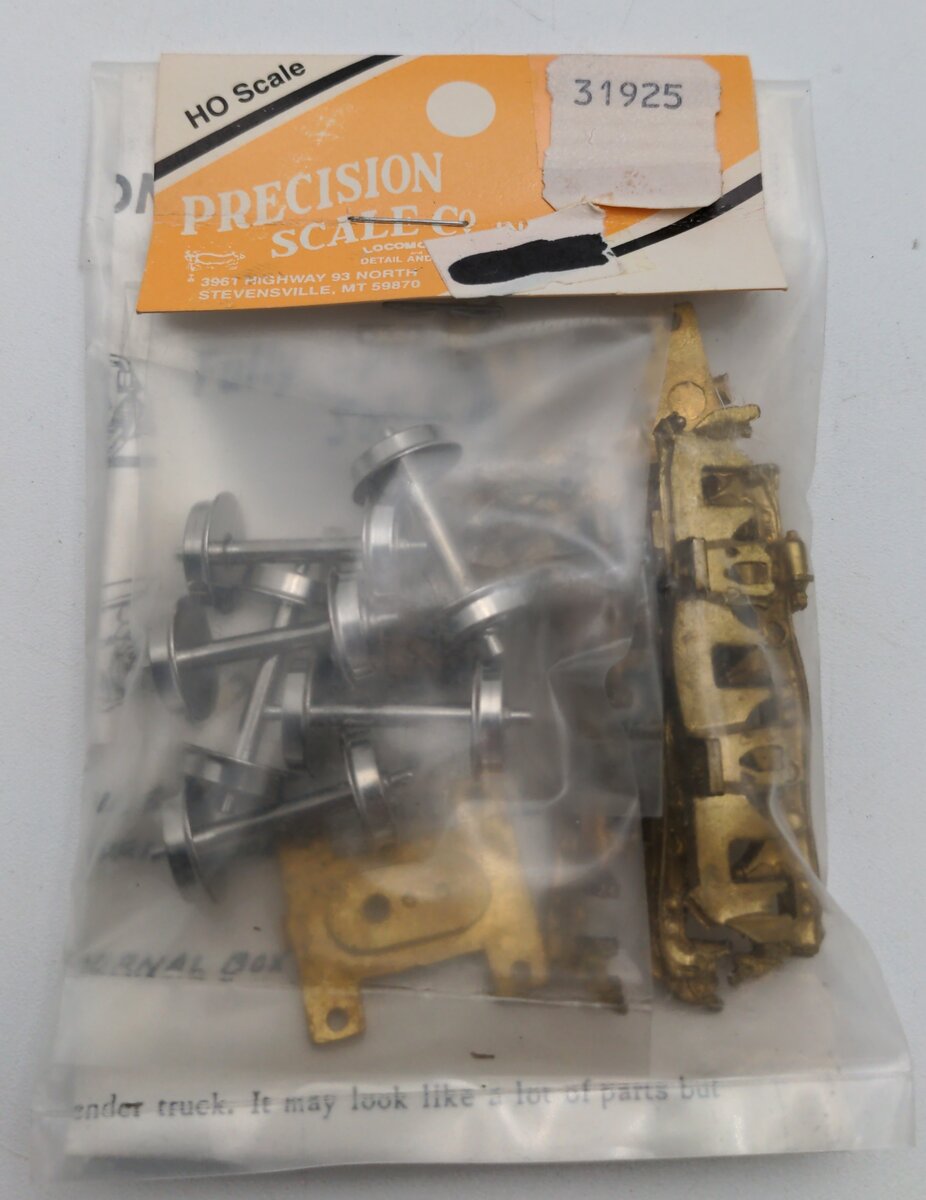 Precision Scale Company 31925 HO Commonwealth Tender Trucks w/ Roller Bearing