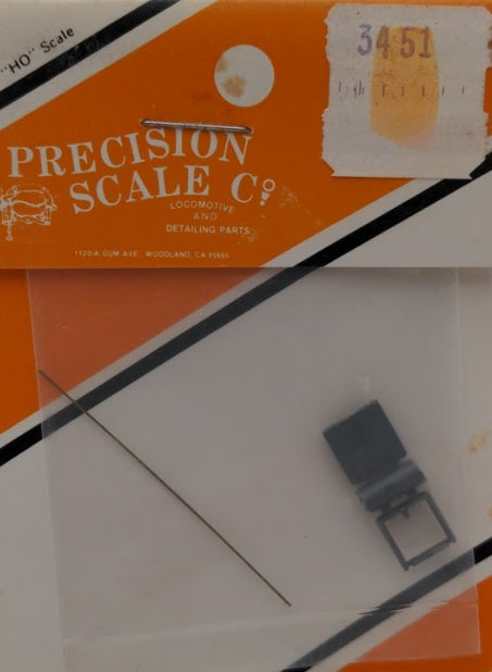 Precision Scale Company 3451 HO Scale Hatch / Working / Cab Roof Plastic Kit