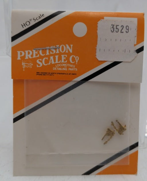 Precision Scale Co. 3529 Fulcrum W/Chain Ajax Brake Rod Brass Castings(Set of 2)