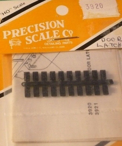 Precision Scale Company 3920 HO Scale Door Latches EMD Plastic (Pack of 20)
