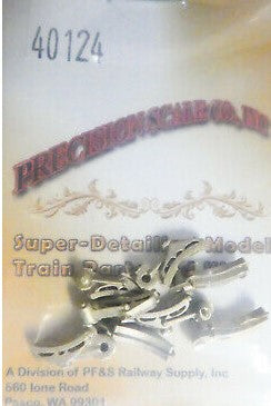 Precision Scale Company 40124 O Scale Shoes and Hangers, Brake (Brass Castings)