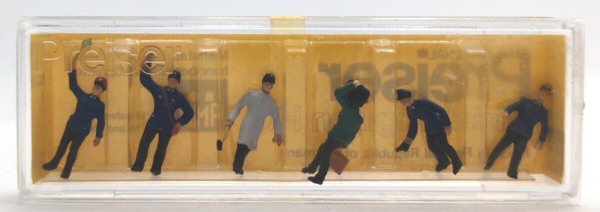 Preiser 10010 HO DB Railroad Personnel Figures (Set of 6)