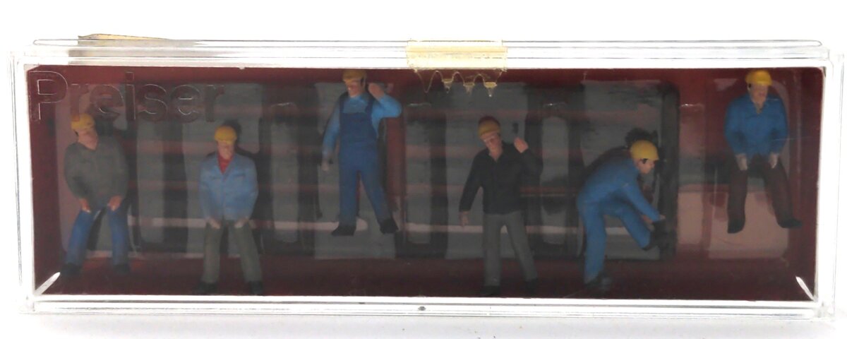 Preiser 10034 HO Track Worker Slepeer Layers Figures with Ties (Set of 6)