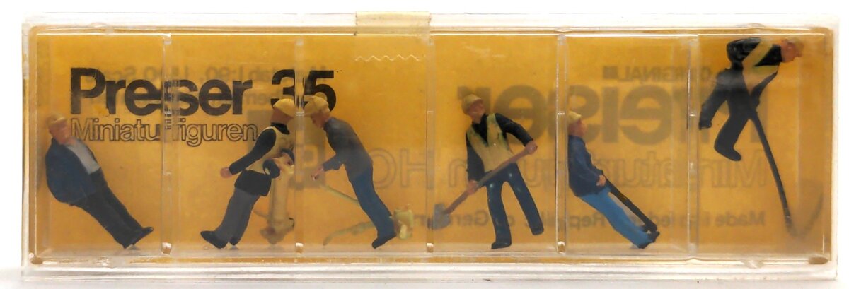 Preiser 10035 HO Track Maintenance Gang Figures (Set of 6)
