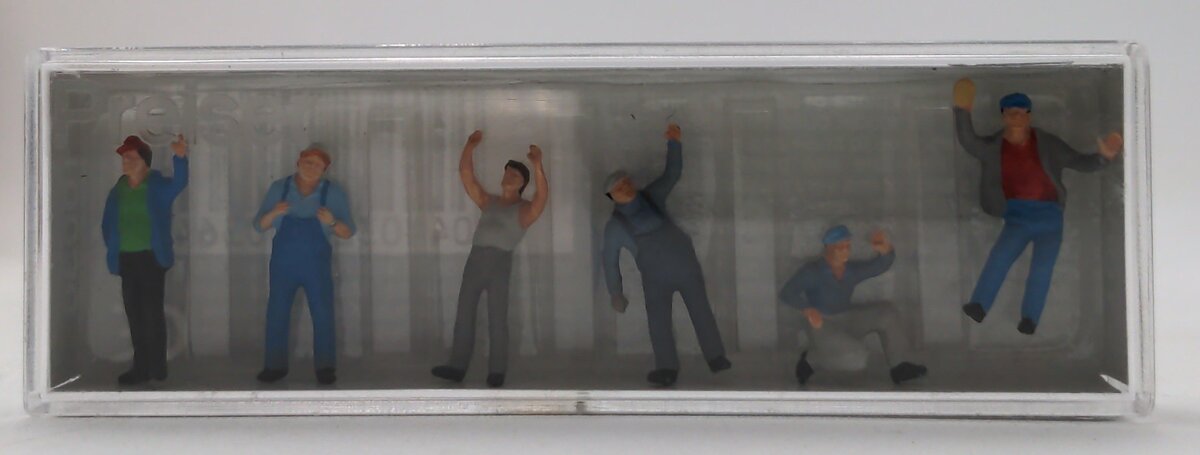 Preiser 0036 HO Standing Truck Drivers Figures (Set of 6)