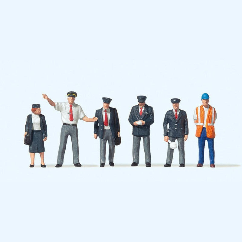 Preiser 10410 HO Great Britain Railway Workers Figures (Set of 6)
