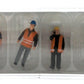 Preiser 10420 HO Modern Workmen Figures with Warning Vest (Set of 6)