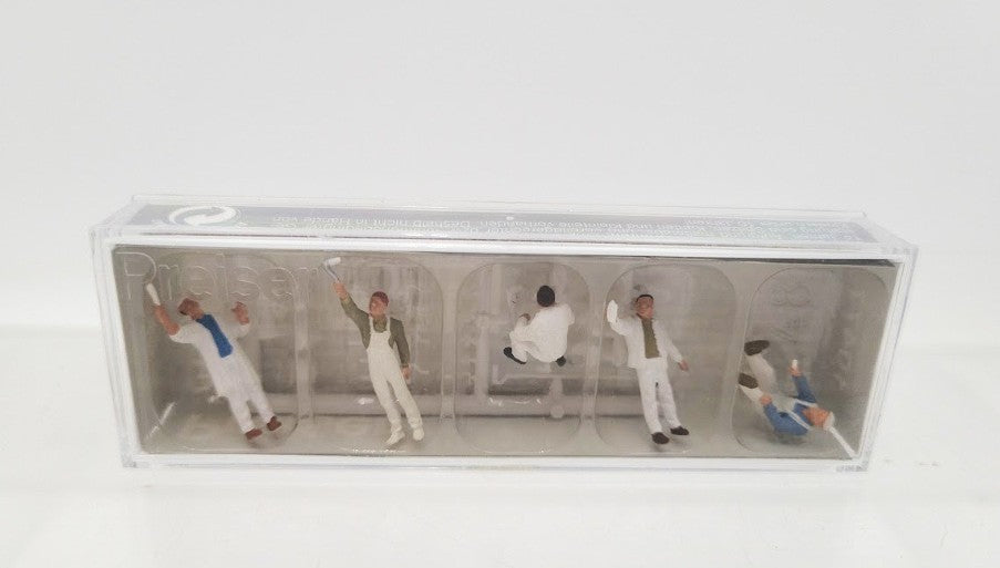 Preiser 10477 HO Scale Working Paint Crew Painted Figures (Set of 5)