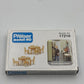 Preiser 17218 HO Wooden Color Table & Chairs Plastic Model Kit (Set of 10)