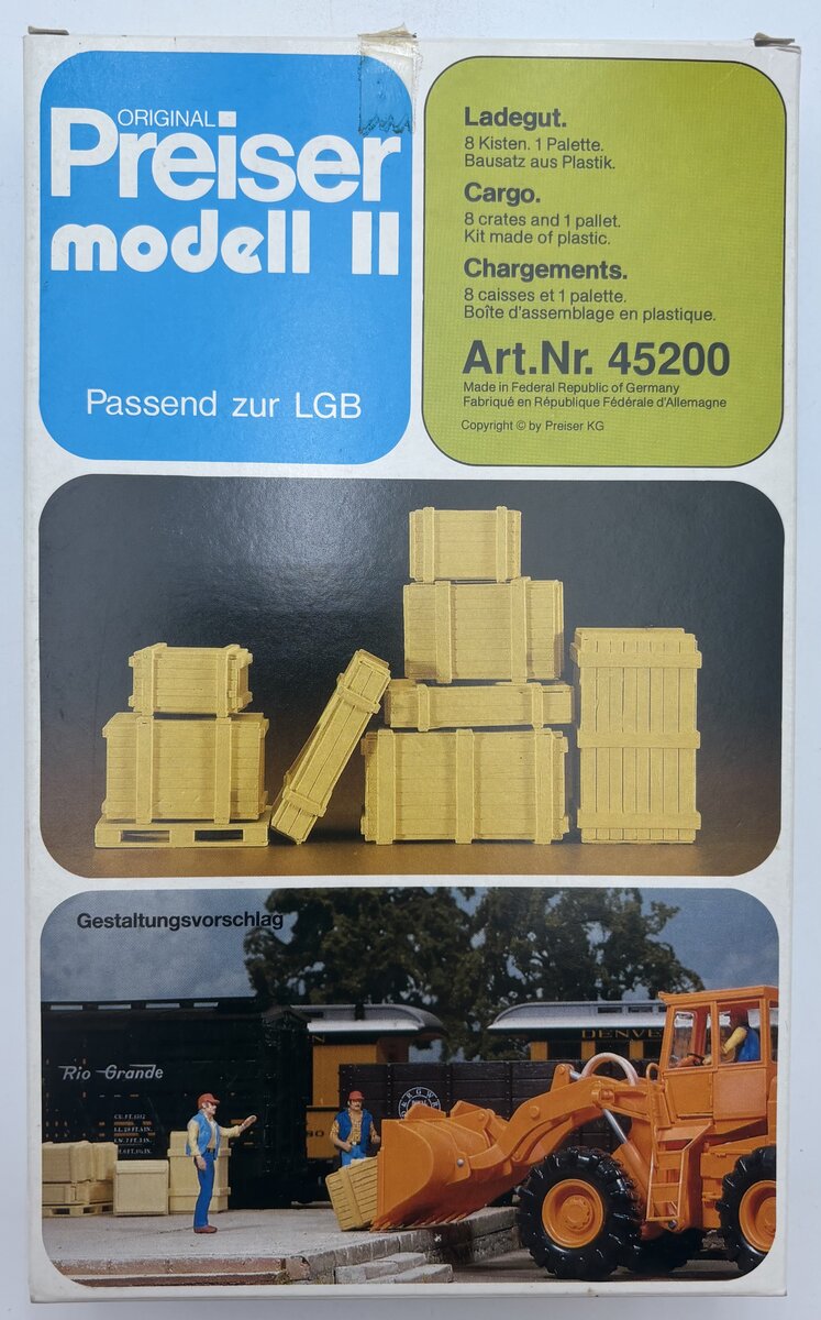 Preiser 45200 G Crates & Pallet Plastic Model Kit